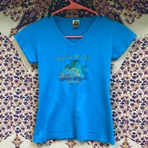 machu picchu embroidered shirt